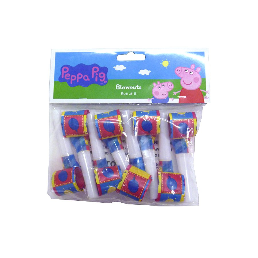 PEPPA PIG PARTY BLOWOUTS - PACK OF 8