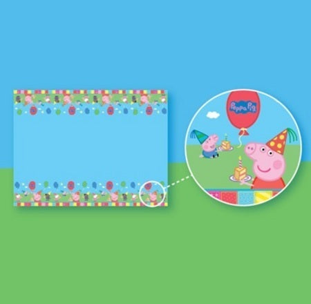 PEPPA PIG PLASTIC TABLECOVER 130CM x 180CM