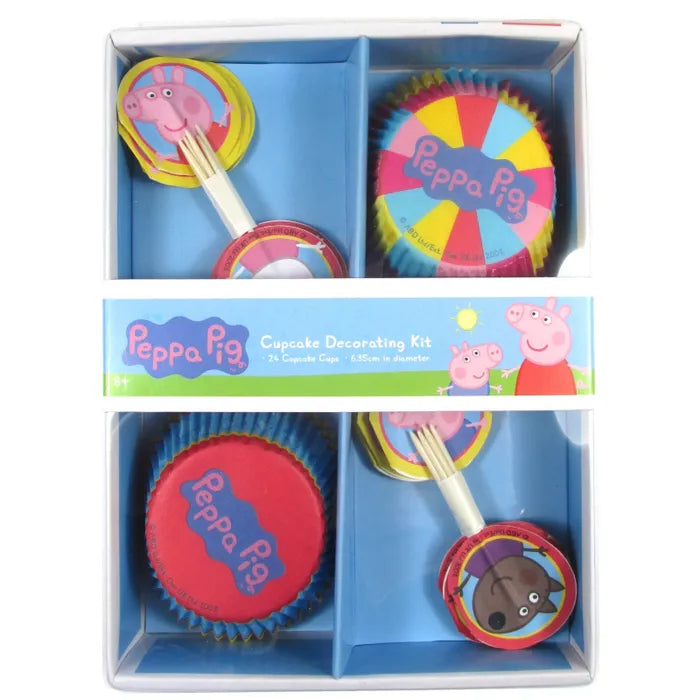 PEPPA PIG COMBO BAKING CUPS & PICKS - PACK OF 24