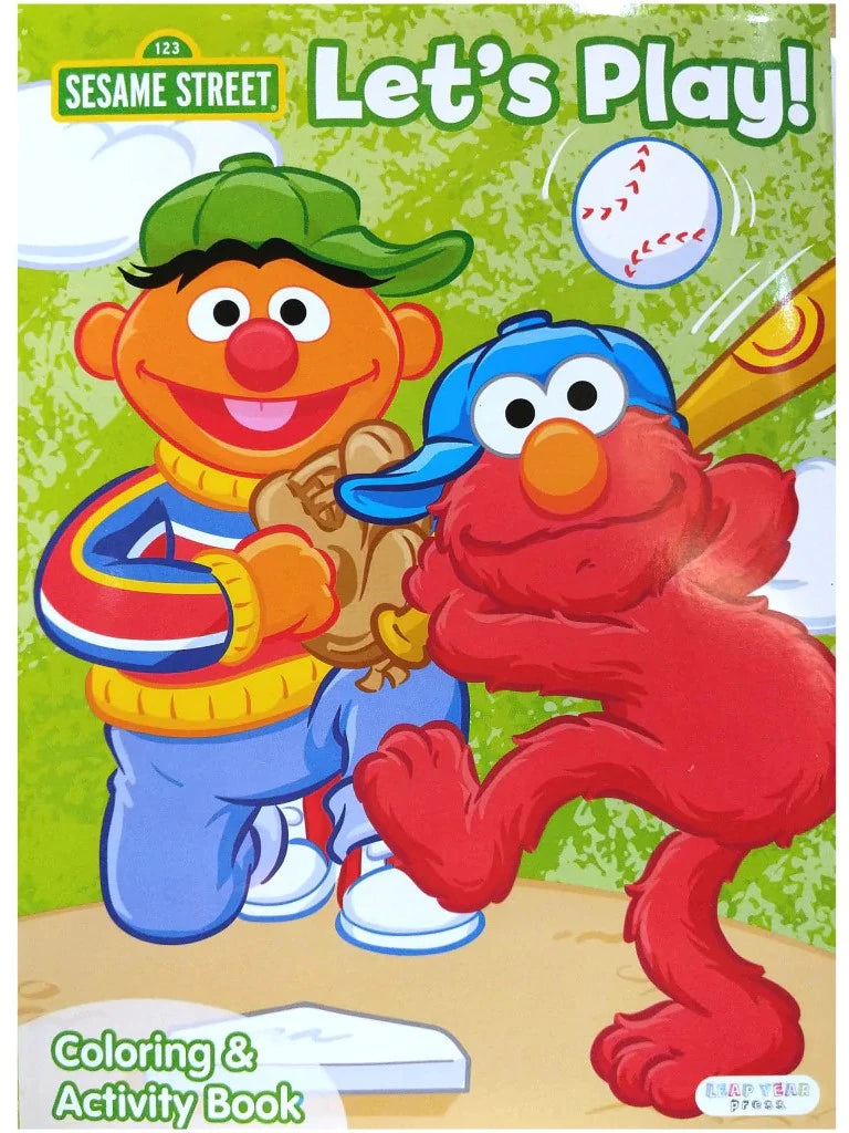 KIDS 80 PAGE COLOURING & ACTIVITY BOOK - SESAME STREET