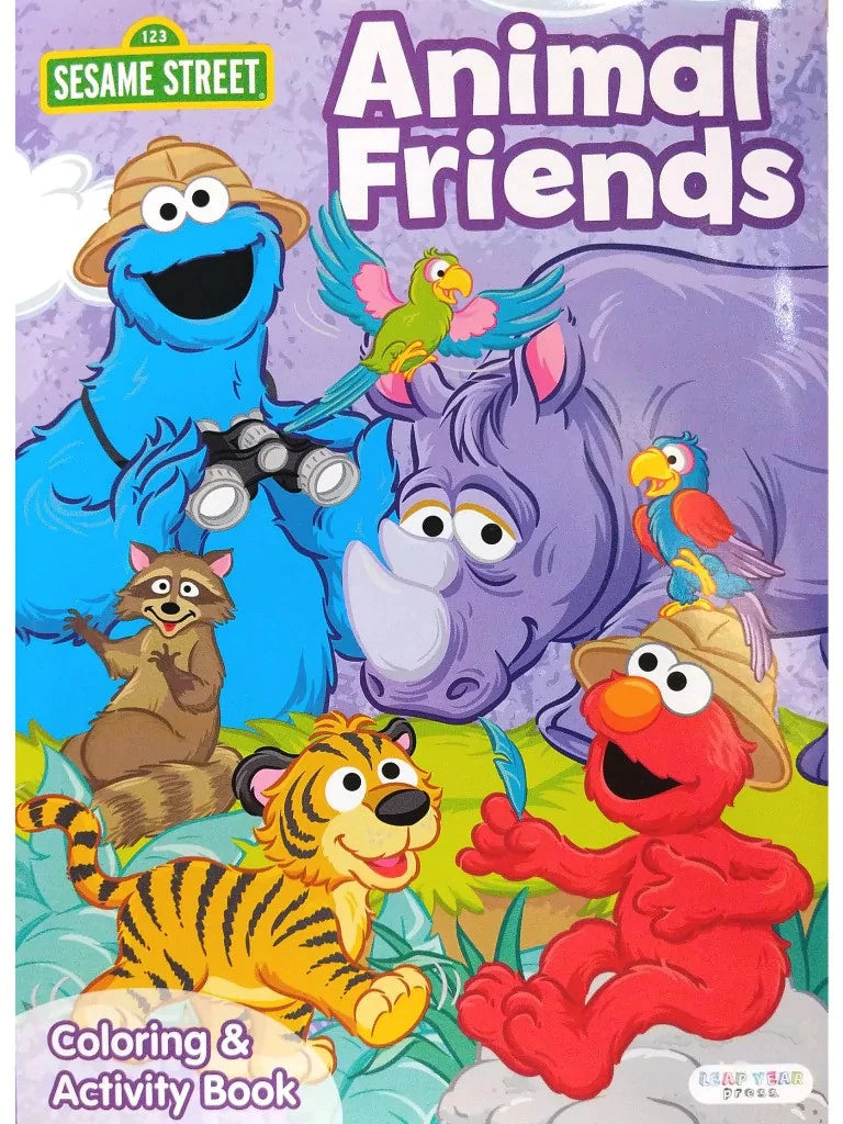 KIDS 80 PAGE COLOURING & ACTIVITY BOOK - SESAME STREET