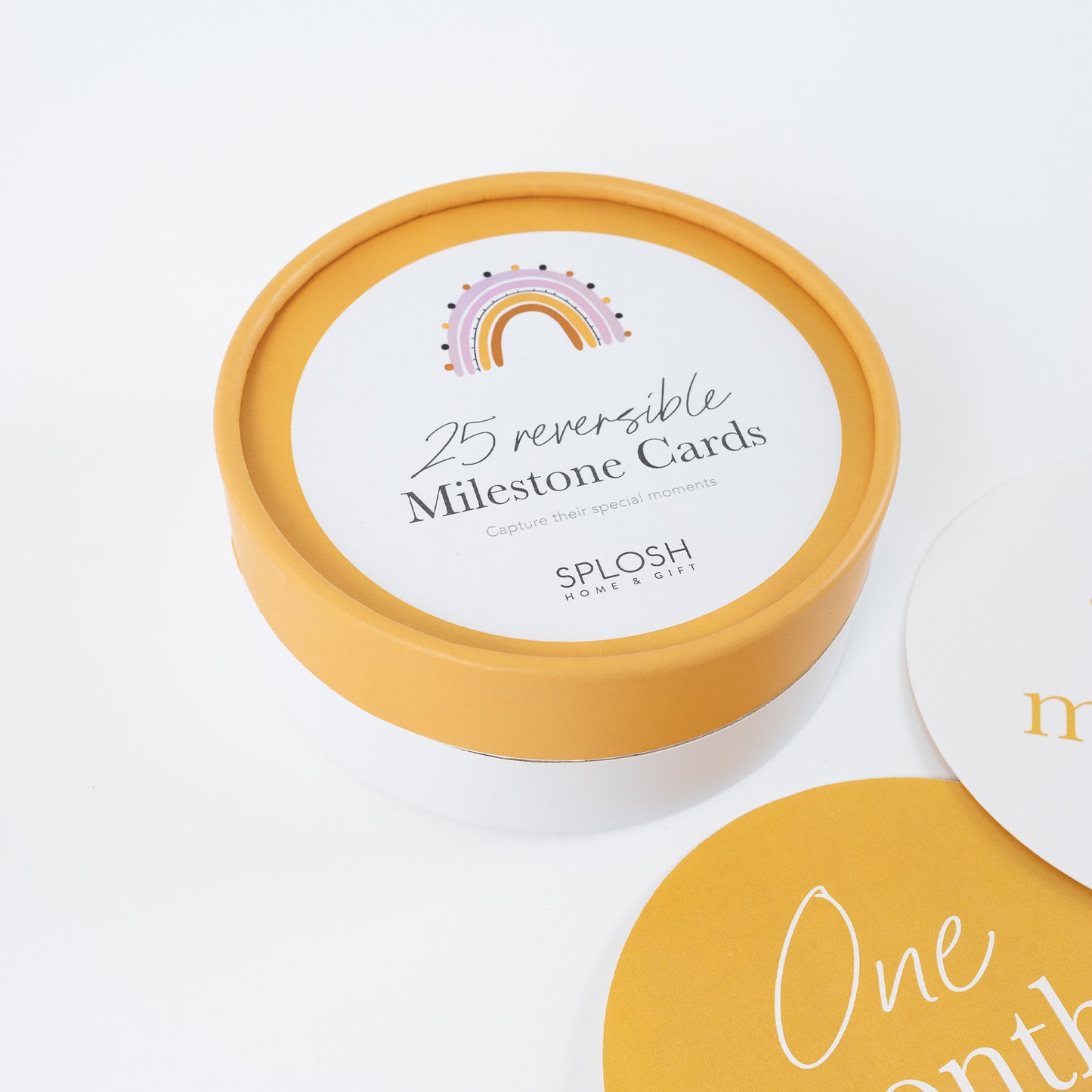 SPLOSH BABY REVERSIBLE MILESTONE CARDS - RAINBOW