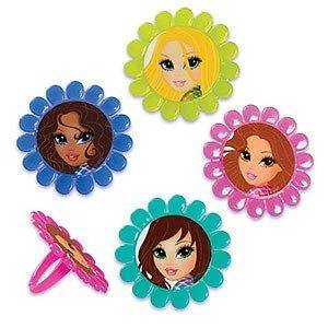 BRATZ CIRCLE CUPCAKE RINGS - PACK OF 12