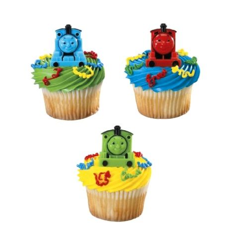 THOMAS THE TANK ENGINE CUPCAKE RINGS - PACK OF 12