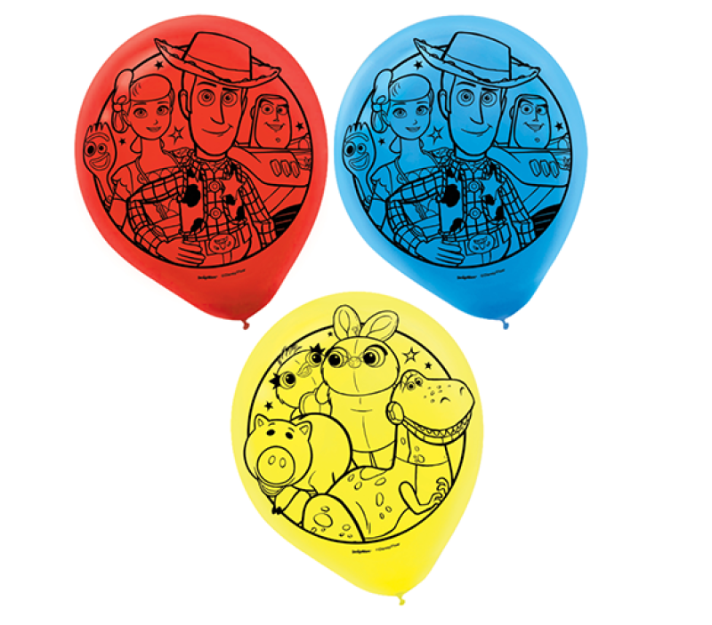 TOY STORY LATEX BALLONS 30.4CM - PACK OF 6