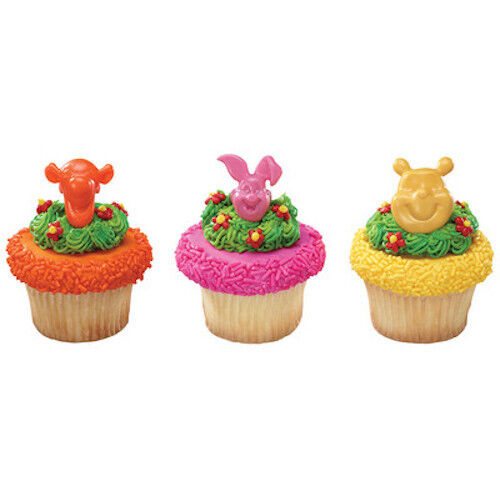 WINNIE THE POOH CUPCAKE RINGS - PACK OF 12