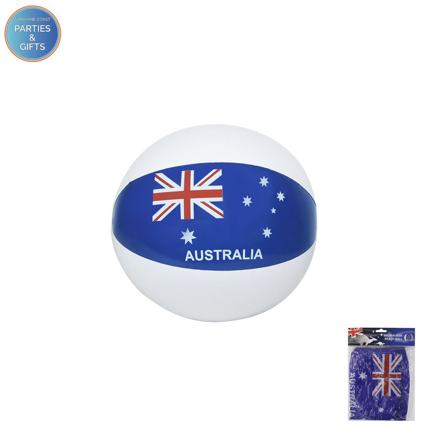 INFLATABLE AUSSIE BEACH BALL - 40CM