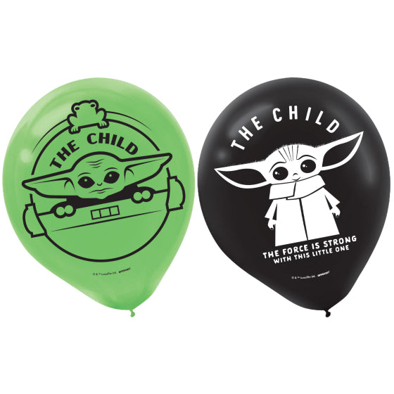 THE MANDALORIAN STAR WARS LATEX BALLONS 30CM - PACK OF 6