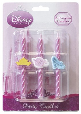 DISNEY PRINCESS CANDLES - PACK OF 6