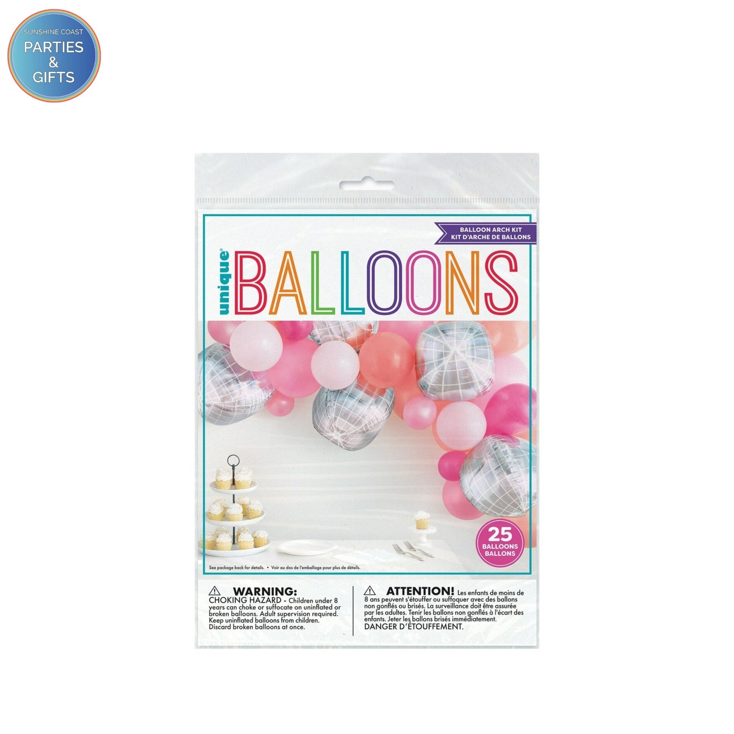 BALLOON ARCH KIT - DISCO - KIT INCLUDES 25 BALLOONS