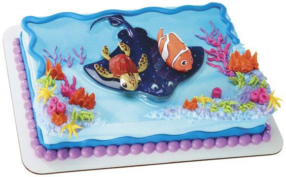 DISNEY FINDING NEMO & DORY SQUIRTERS CAKE DECORATION KIT