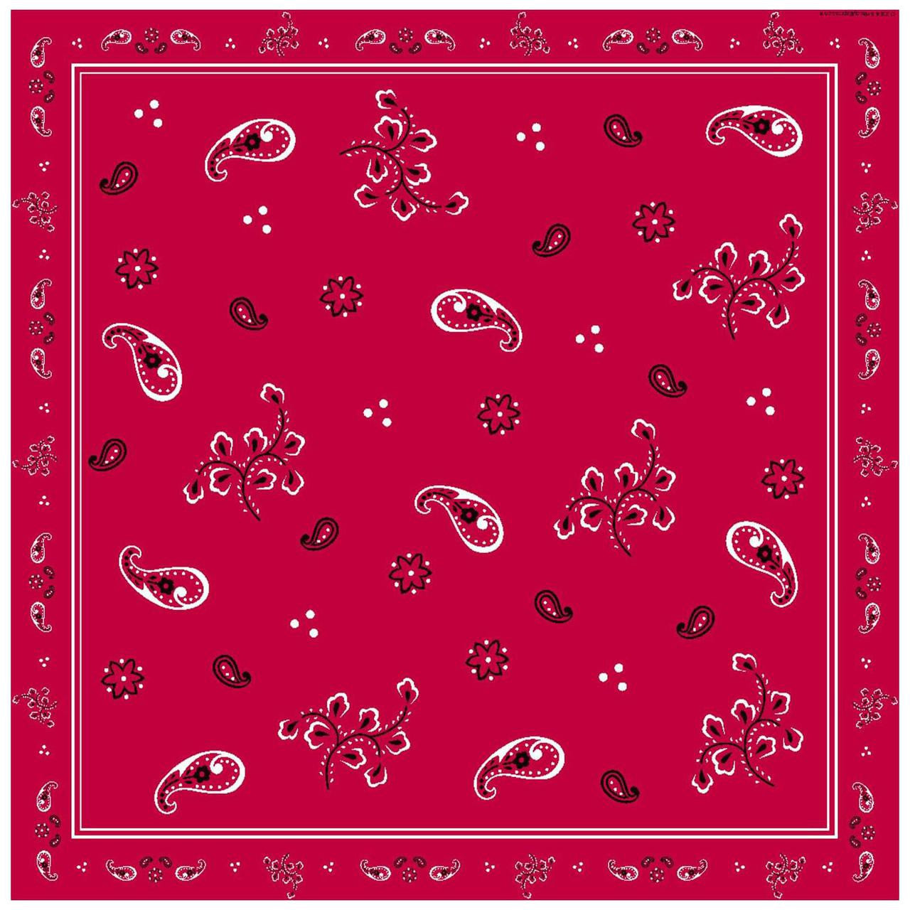 WESTERN BANDANA LUNCH NAPKINS - PACK OF 16