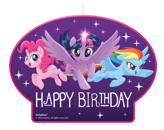 MY LITTLE PONY HAPPY BIRTHDAY CANDLE