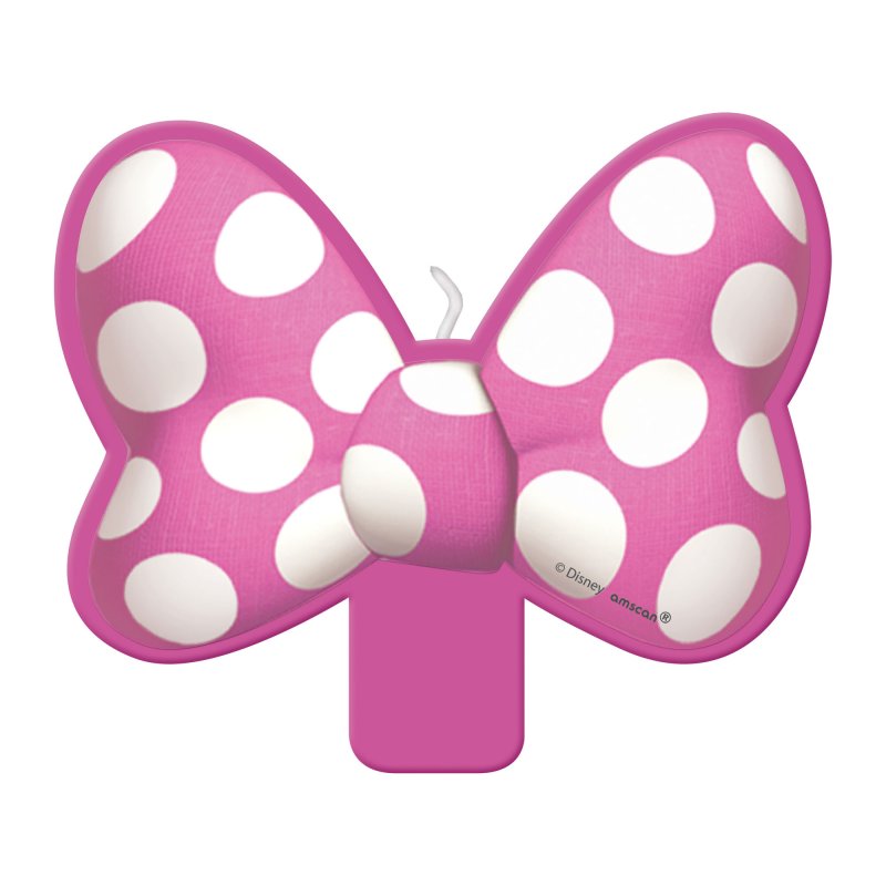 MINNIE MOUSE FOREVER BOW BIRTHDAY CANDLE