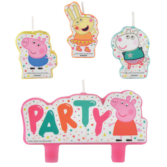 PEPPA PIG BIRTHDAY CANDLE SET - PACK OF 4
