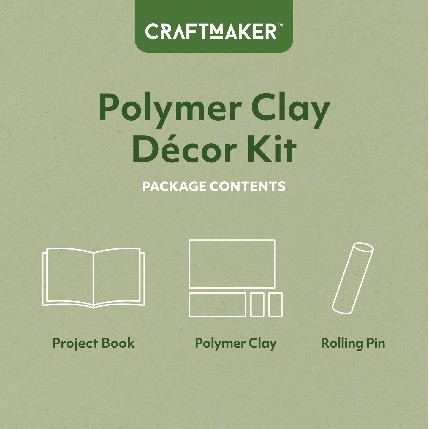 CRAFTMAKER POLYMER CLAY DECOR KIT