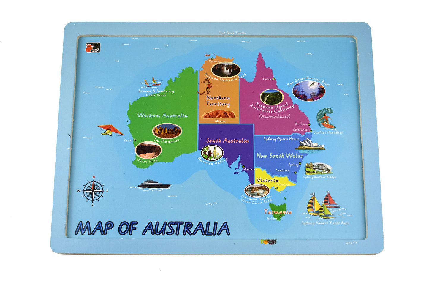 KOALA DREAM 2 IN 1 AUSTRALIAN MAP JIGSAW PUZZLE - 24 PIECES