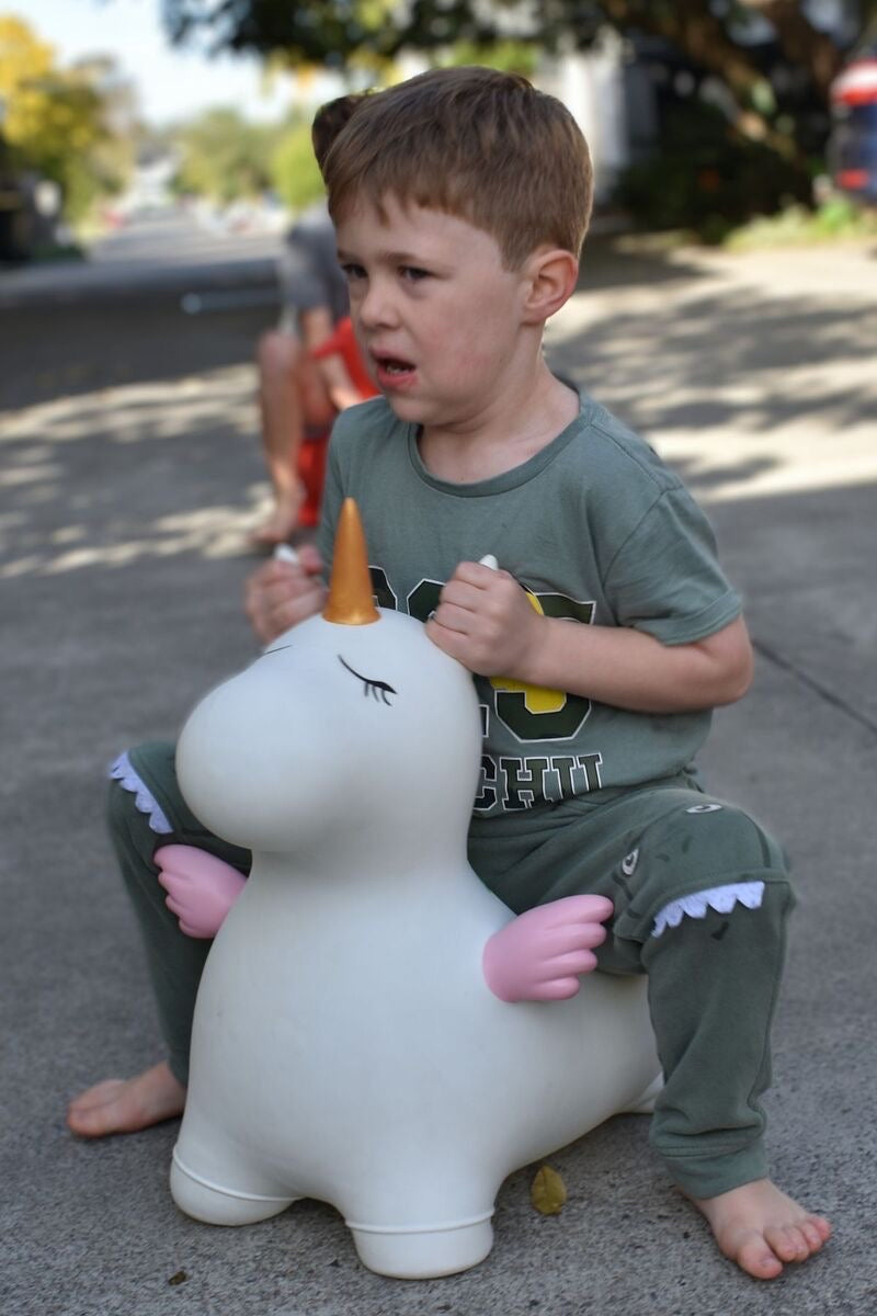KAPER KIDZ BOUNCY RIDER - STARDUST THE UNICORN