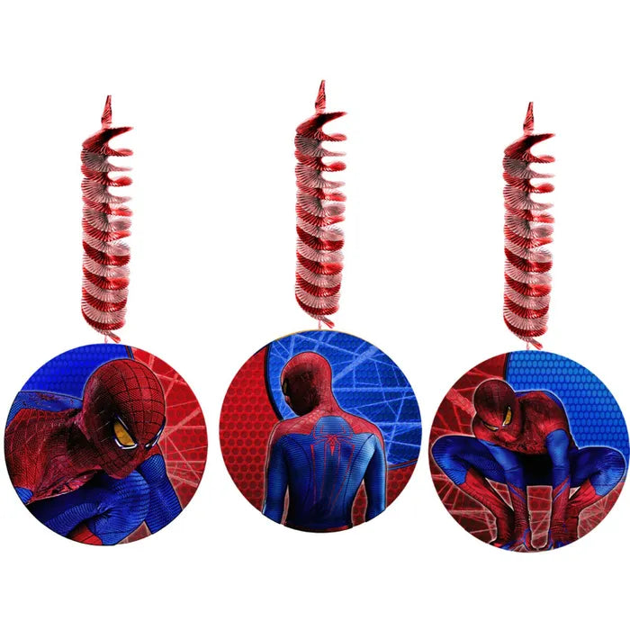 THE AMAZING SPIDERMAN 3 HANGING DECORATIONS - 3 PACK