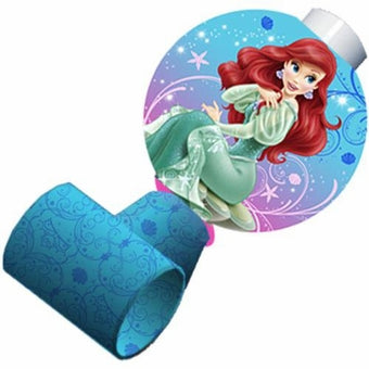 DISNEY PRINCESS LITTLE MERMAID PARTY BLOWOUTS - PACK OF 8