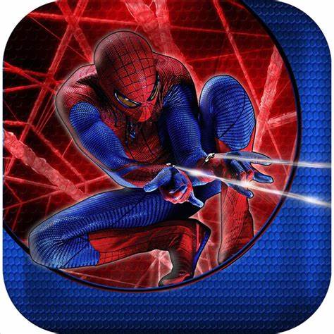 THE AMAZING SPIDERMAN SQUARE PAPER PLATES 17.78CM - PACK OF 8