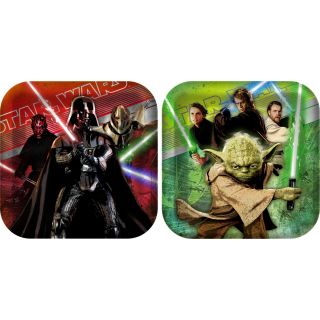 STAR WARS GENERATIONS SQUARE PAPER PLATES 23.49CM - PACK OF 8