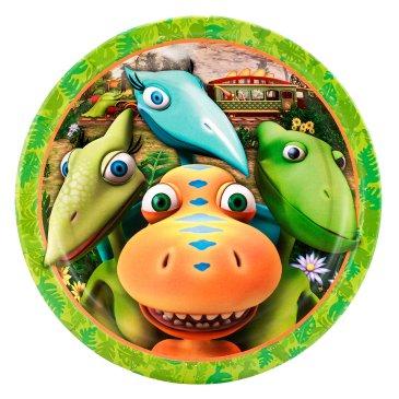 DINOSAUR TRAIN ROUND PAPER PLATES 22.2CM - PACK OF 8