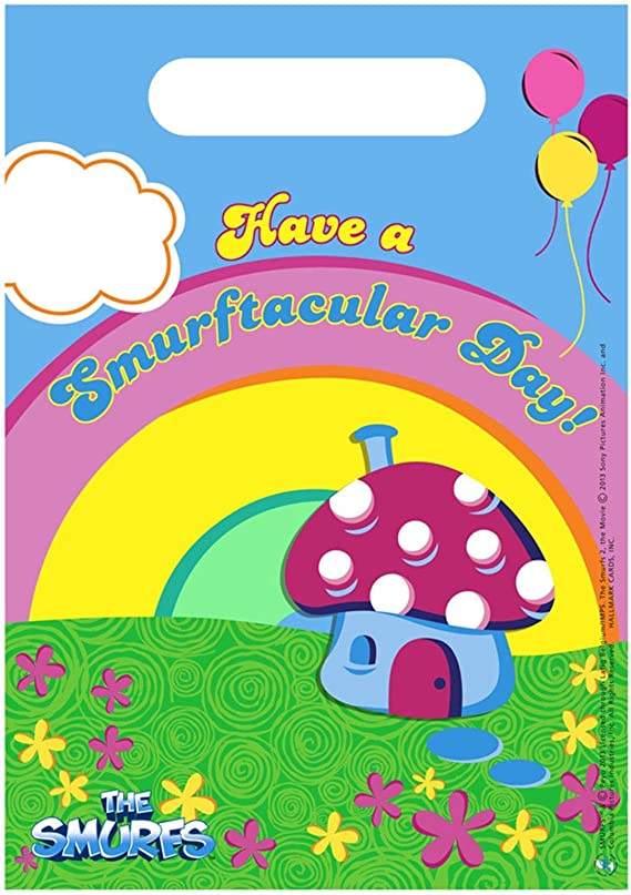 THE SMURFS LOOT BAGS - PACK OF 8