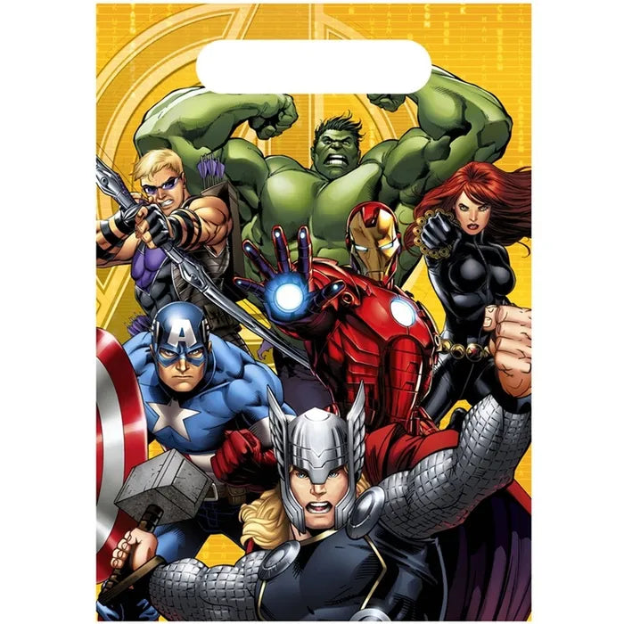 MARVEL AVENGERS ASSEMBLE LOOT BAGS - PACK OF 8
