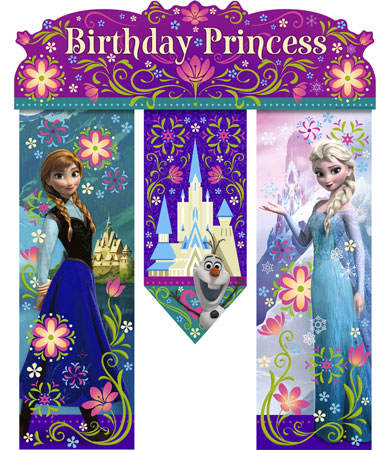 DISNEY FROZEN BIRTHDAY BANNER
