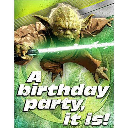 STAR WARS INVITATION SET - PACK OF 8