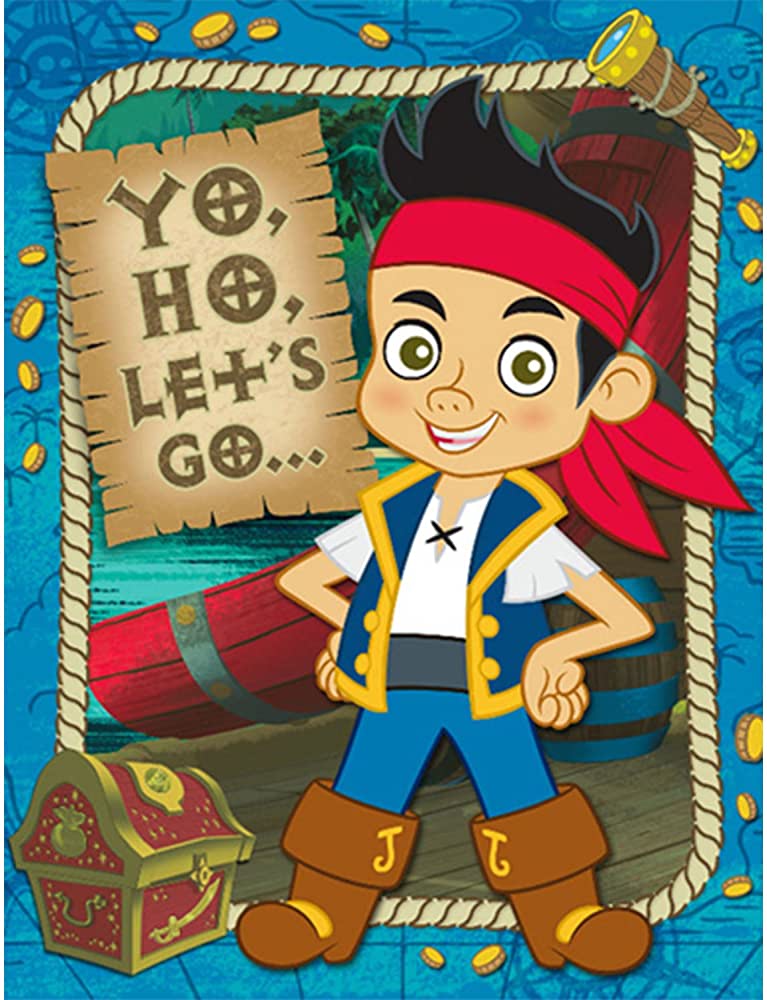 JAKE AND THE NEVER LAND PIRATES INVITATION SET - PACK OF 8