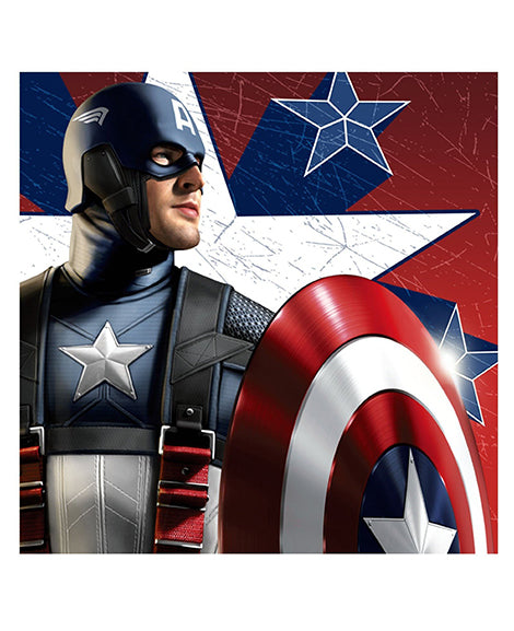 CAPTAIN AMERICA LUNCH NAPKINS - PACK OF 16