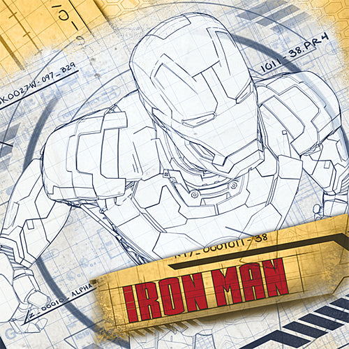 IRON MAN 3 LUNCH NAPKINS - PACK OF 16
