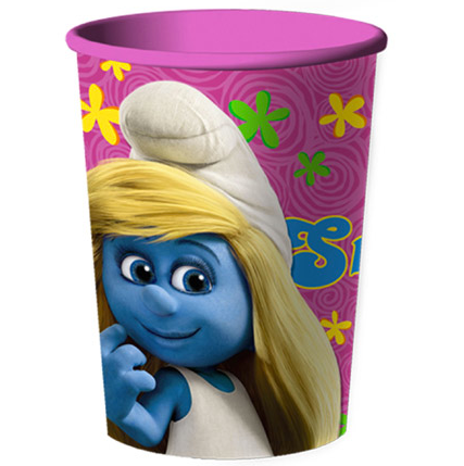 THE SMURFS PLASTIC FAVOUR CUP