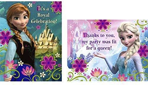 DISNEY FROZEN INVITATION SET - PACK OF 8
