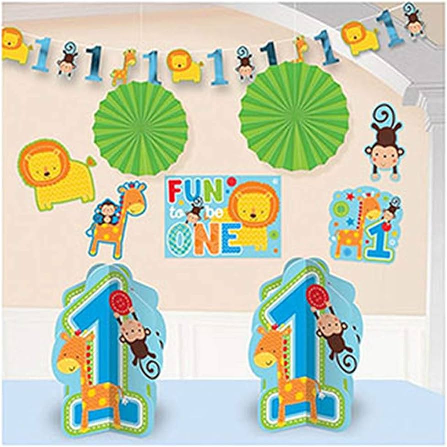 ONE WILD BOY 1ST BIRTHDAY ROOM DECORATING KIT