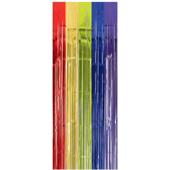 MULTI METALLIC FOIL DOOR CURTAIN - 91.4CM x 2.43M