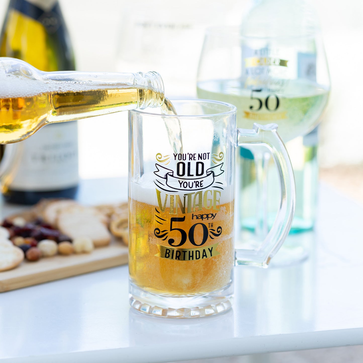 SIP CELEBRATION 50TH BIRTHDAY BEER GLASS