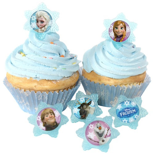 DISNEY FROZEN CUPCAKE RINGS - PACK OF 12