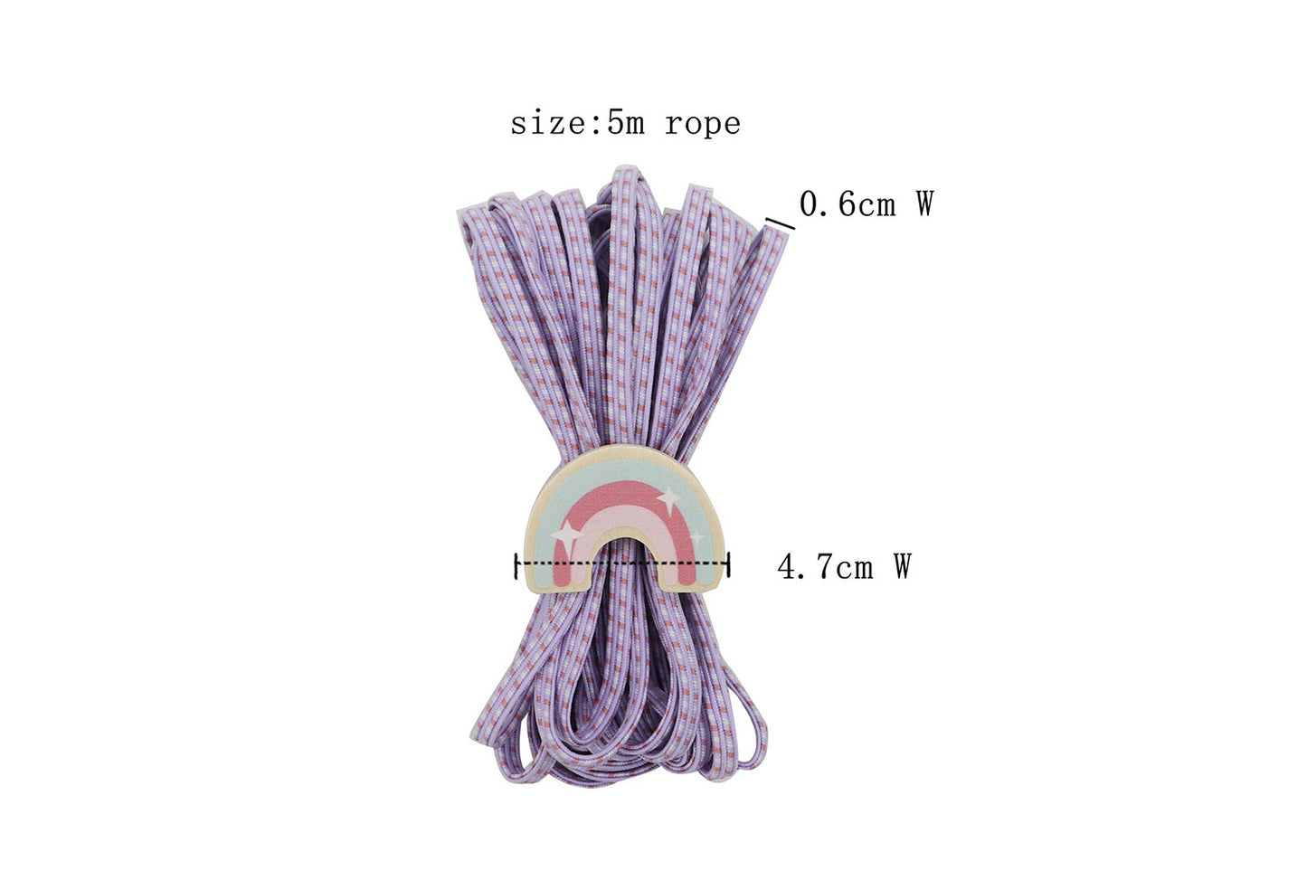 KAPER KIDZ JUMPING ROPE ELASTICS WITH WOODEN CHARM
