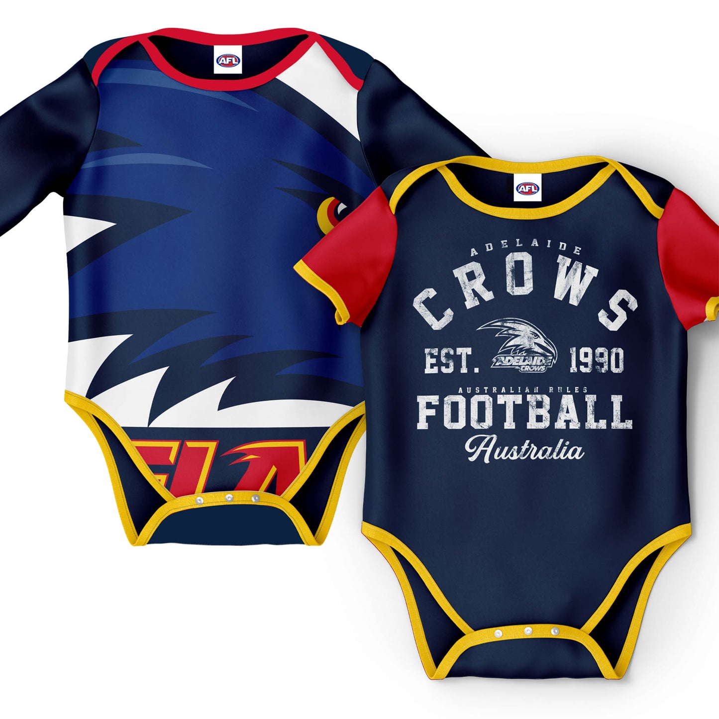 AFL INFANT BODYSUIT 2PC GIFT SET - ADELAIDE CROWS