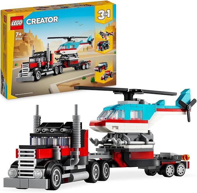 LEGO CREATOR 3 IN 1 TRUCK & HELICOPTER SET - 31146