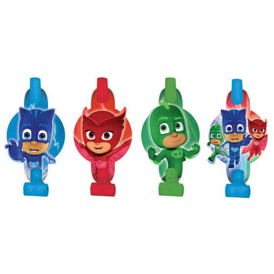 PJ MASKS PARTY BLOWOUTS - PACK OF 8