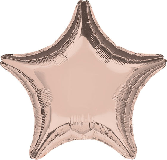 ROSE GOLD STAR FOIL BALLOON - 48CM