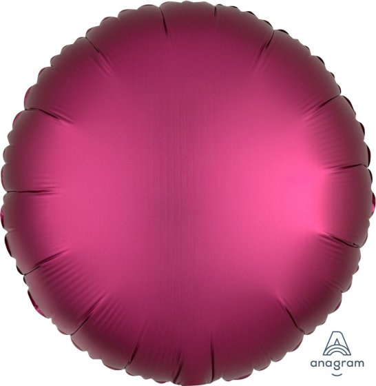 SATIN LUXE POMEGRANATE CIRCLE FOIL BALLOON - 43CM