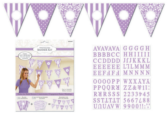 PERSONALISED BANNER KIT - PURPLE