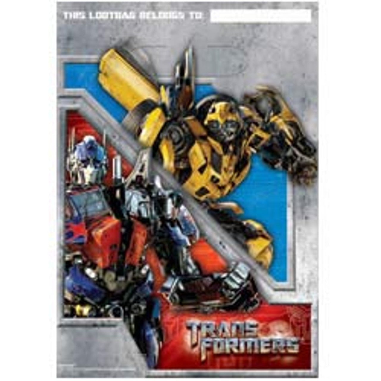 TRANSFORMERS LOOT BAGS - PACK OF 8