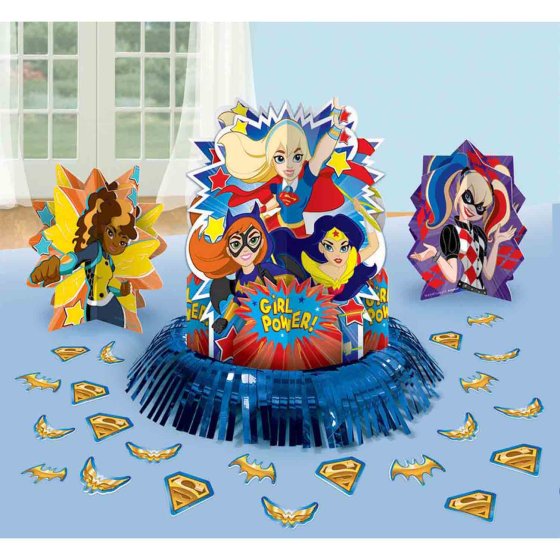 DC SUPER HERO GIRLS TABLE DECORATING KIT - 3 PIECES