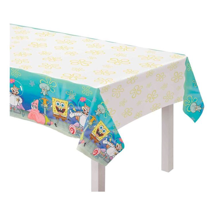SPONGEBOB SQUAREPANTS PLASTIC TABLECOVER 137CM X 243CM